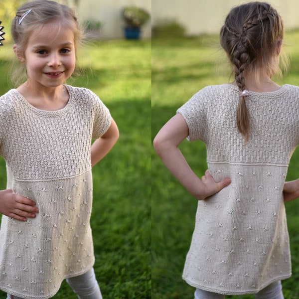 Knitting Pattern - Talea Tunic (Baby, Child and Teens sizes)