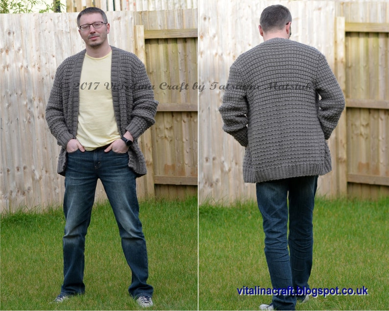 Knitting Pattern Gear Cardigan Adult sizes image 2