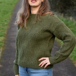 Knitting Pattern - Melton Sweater (Adult sizes)
