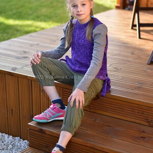 Knitting Pattern Hoya Vest Child and Teen sizes image 9