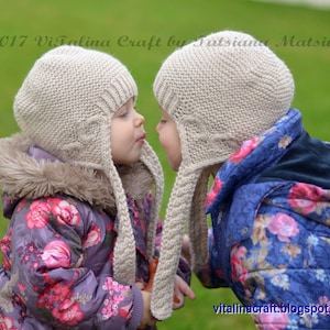 Knitting Pattern - Hearts Queen Earflap Hat (All sizes)