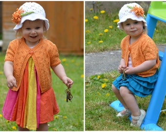 Knitting Pattern - Dandelion Cardigan (Baby and Child sizes)