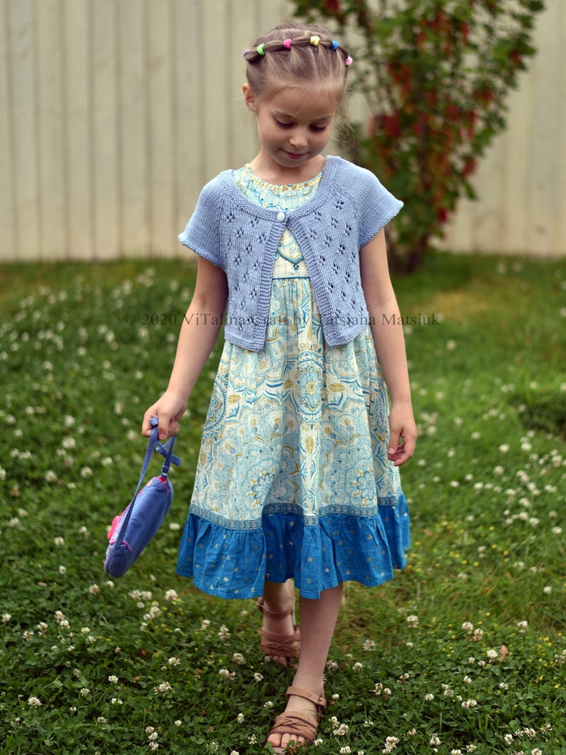 Knitting Pattern Violet Coast Bolero cardigan Baby Etsy