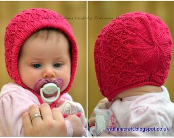 Knitting Pattern - Sundae Bonnet (Baby and Toddler sizes)