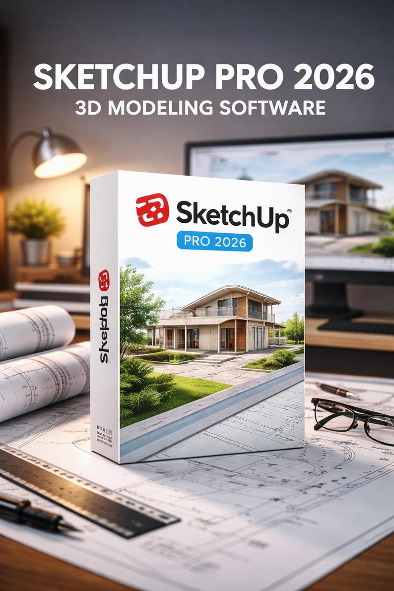 Sketchup 2026 3D Modeling Software | Lifetime Access - Instant Download ...