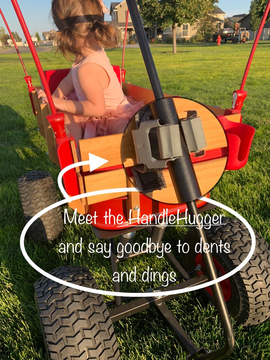 Handlehugger the Slatted Wagon Handle Holder Etsy