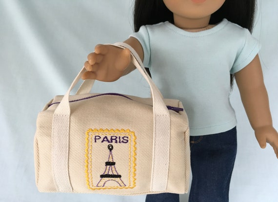 Paris Travel Duffle Bag for 18 Inch Doll - Etsy Paris Travel Duffle Bag for 18 Inch Doll - Etsy