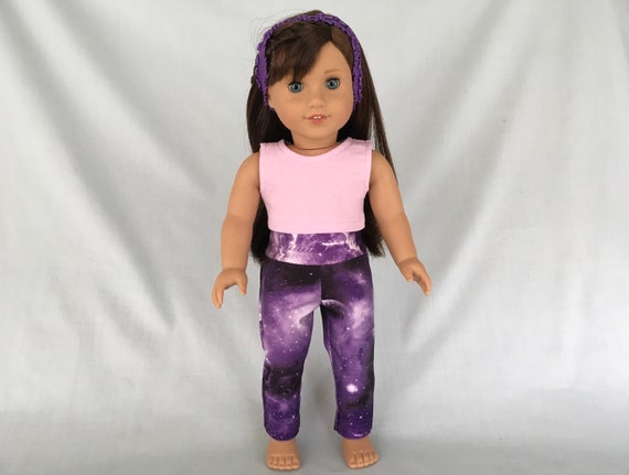 Out of This World Galaxy Yoga/workout Outfit for American Girl