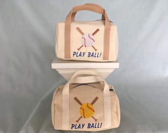 Baseball or Softball Duffle Bag for 18 Inch Doll