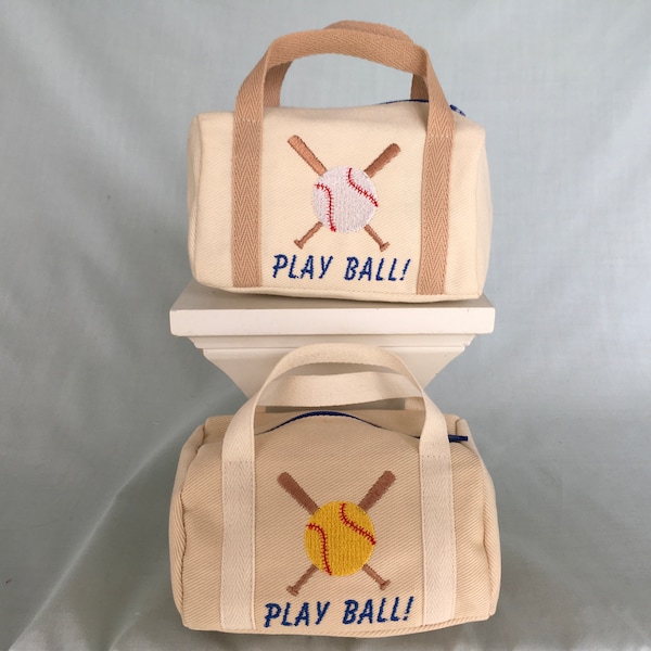 Baseball or Softball Duffle Bag for American Girl/18 Inch Doll