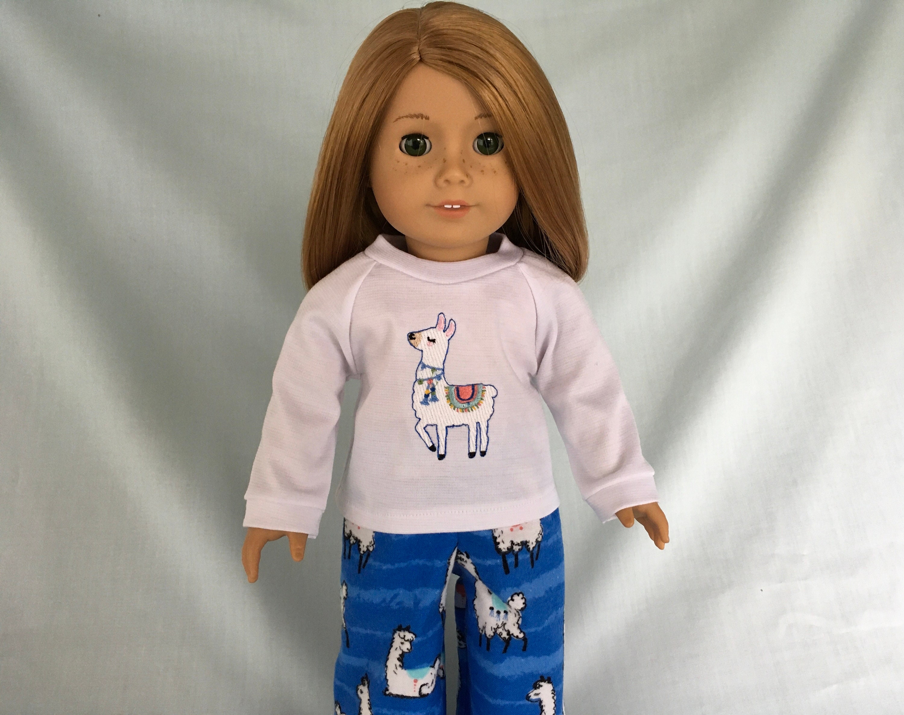 Llama Pajamas American Girl Doll/18 Doll - Etsy