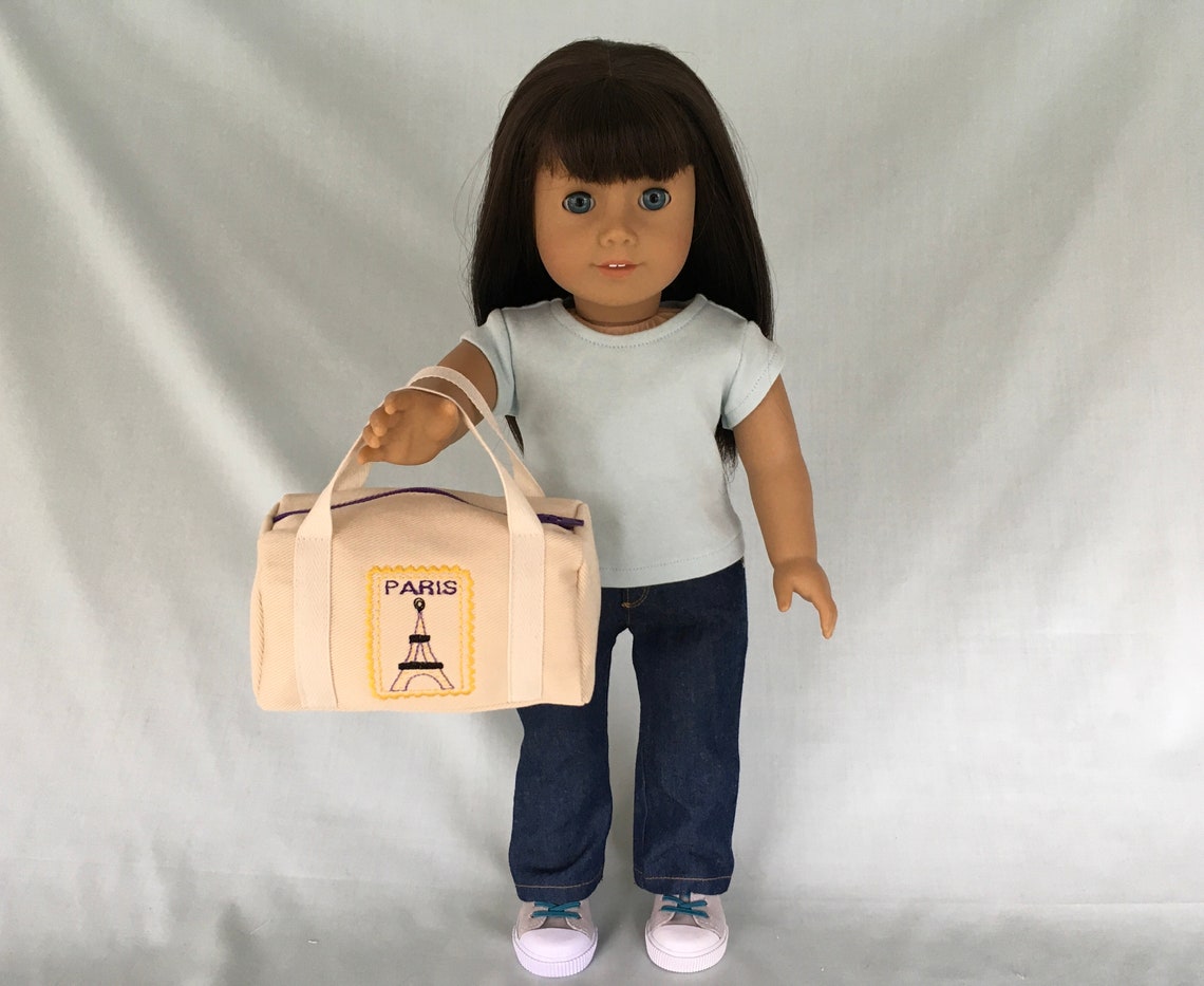 Paris Travel Duffle Bag for American Girl/18 Inch Doll Etsy
