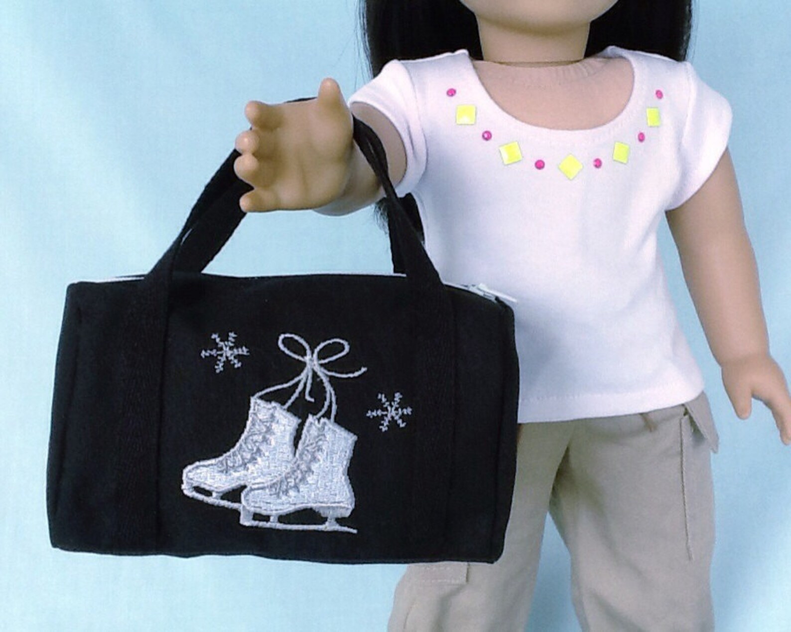 Ice Skating Duffle Bag for American Girl/18 Inch Doll Etsy