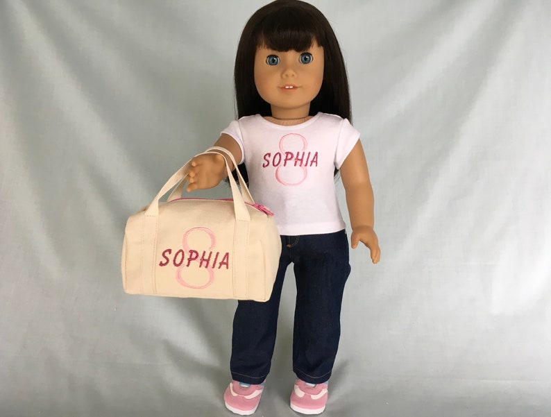 Personalized Duffle Bag for American Girl/18 Inch Doll Etsy