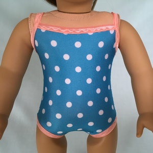 Polka Dot Bathing Suit and Sand Pail Beach Bag for American - Etsy