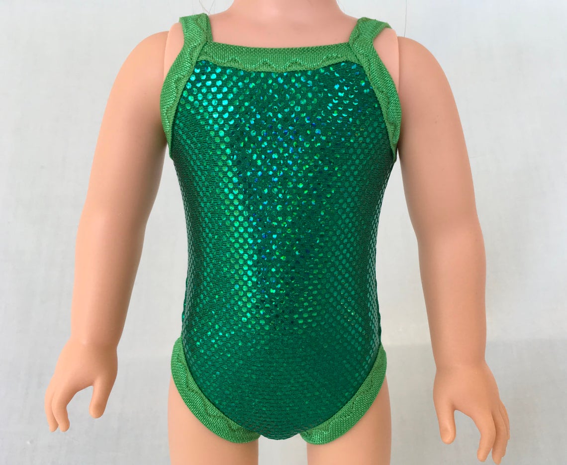 Green Mermaid Bathing Suit and Beach Bag for Wellie Etsy