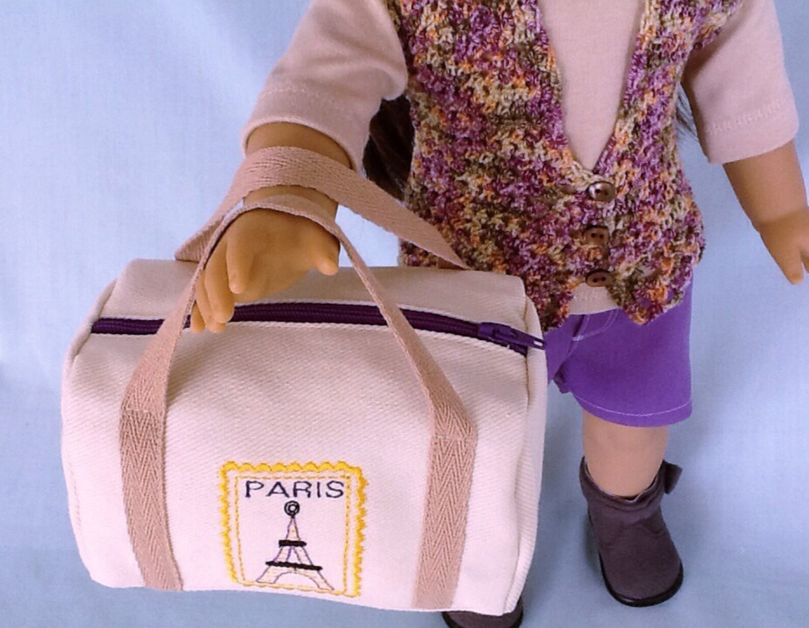 Paris Travel Duffle Bag for American Girl/18 Inch Doll Etsy