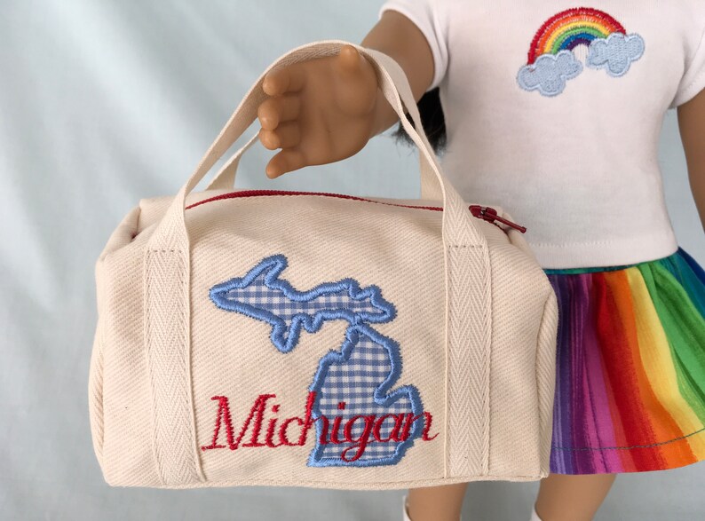 US States Duffle Bag for American Girl/18 Inch Doll Etsy
