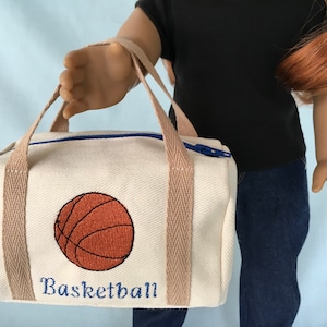 Basketball Duffle Bag for American Girl/18Inch Doll