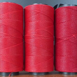 Waxed polyester string 5 rolls, 168m each image 5