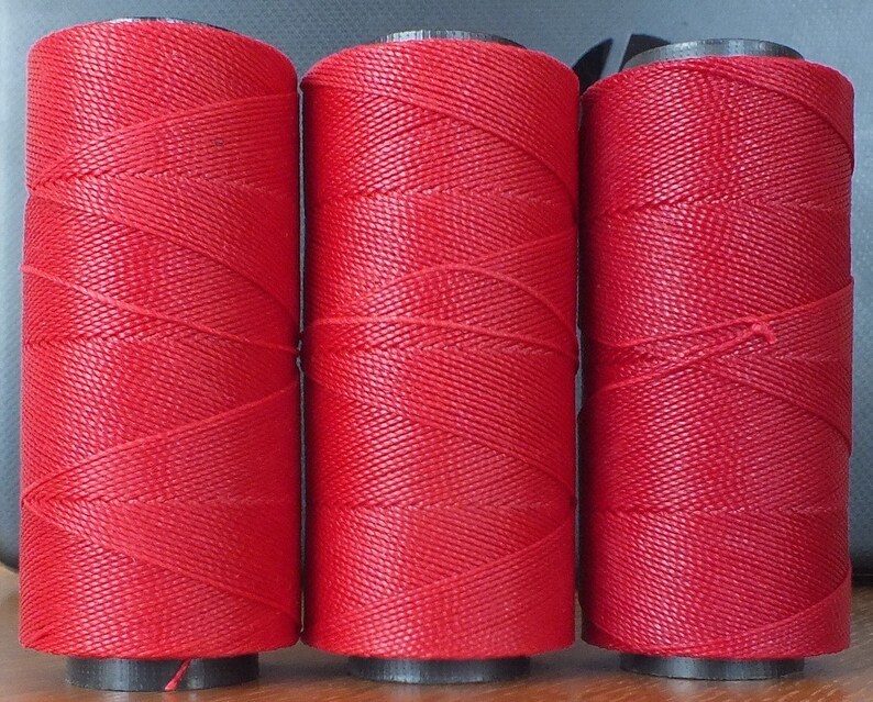 Waxed polyester string 5 rolls, 168m each image 5