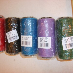 Waxed polyester string 5 rolls, 168m each image 4