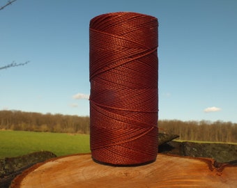 3 rolls of waxed polyester thread, each 168 m