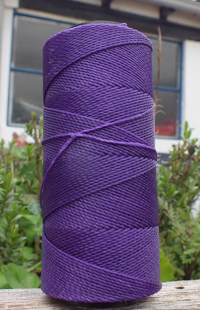 Waxed polyester string 5 rolls, 168m each image 6