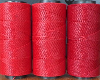 22 rolls of waxed polyester string/cord, 22 x 168 m