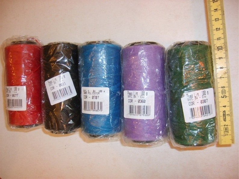 Waxed polyester string 10 rolls with 168m each image 7