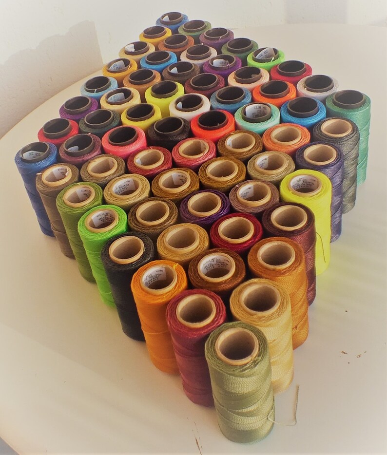 Waxed polyester string 10 rolls with 168m each image 6