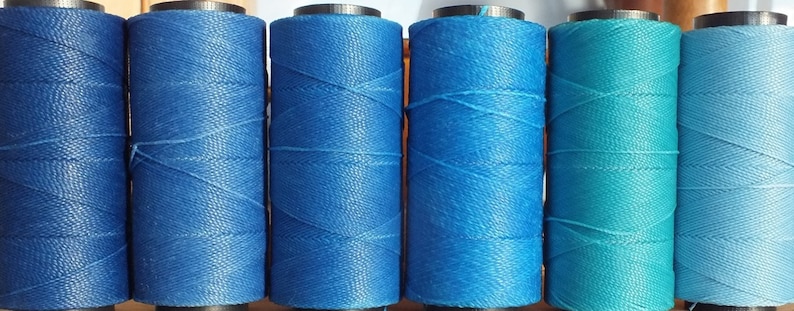 Waxed polyester string 10 rolls with 168m each image 1