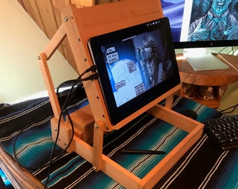 adjustable wood laptop stand