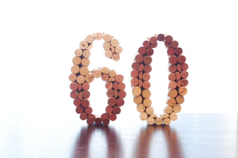 Wine Cork Number, Upcycled Wine Cork Numbers wedding Table Numbers