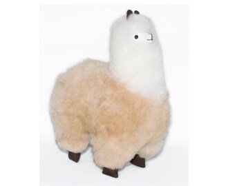 white alpaca plush