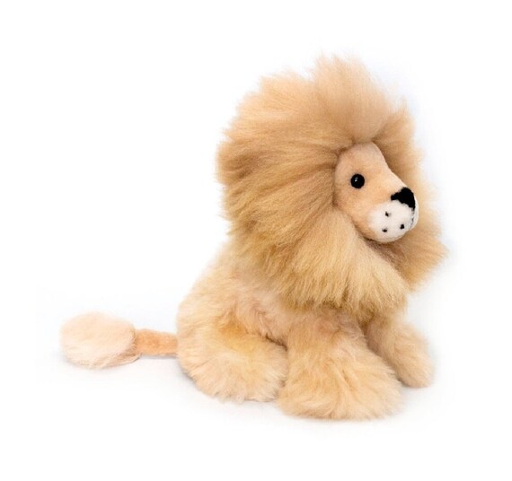 11 Inch Alpaca Fur Lion. 100 Baby Alpaca Fur Stuffed Animals. Etsy