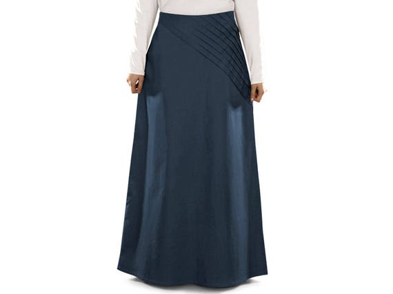 navy blue formal skirt