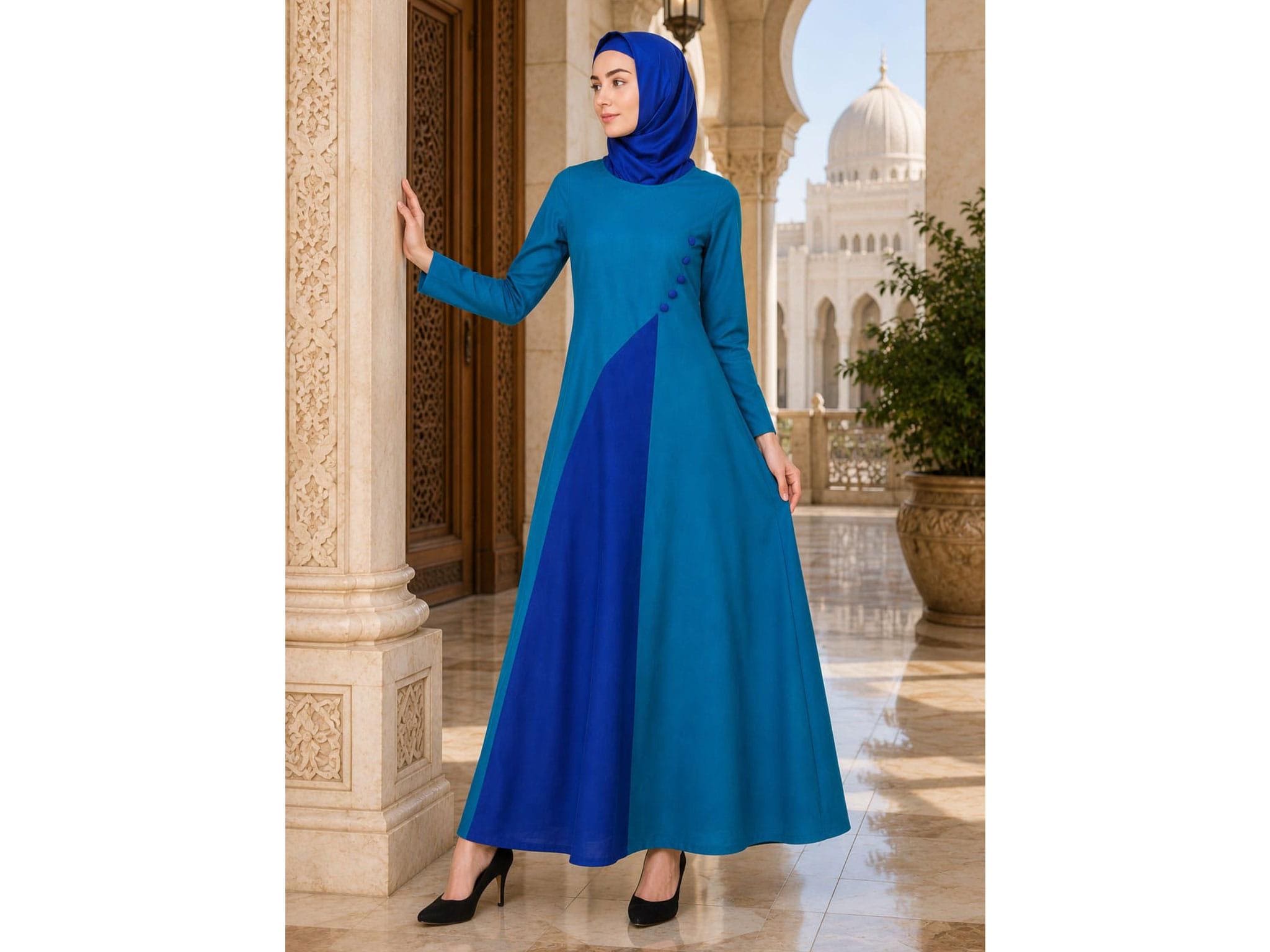 what color hijab goes with blue dress Navy Blue Hijab Color Combos for Stylish Outfits