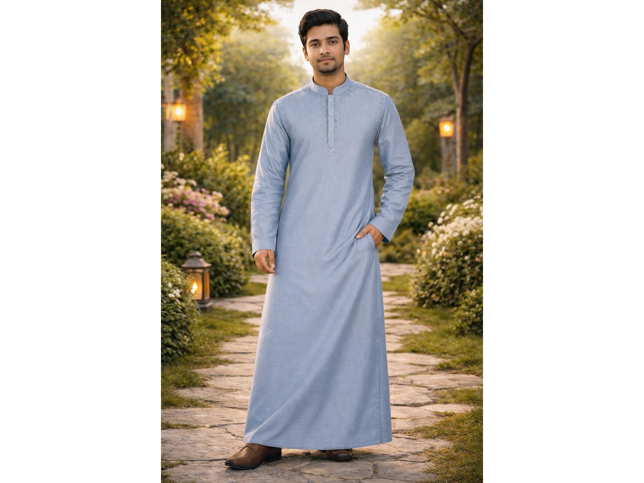 white christmas dresses Mens Flannel Bathrobes (Wiber Tartan Check) – The Egyptian Cotton main image 1