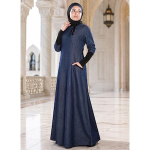 dress denim muslimah Charlotte Denim dress is now live shop instore and online , #hijab #dailylook #casualfashion #muslimfashion #muslimlooks #dailyhijab #hijab #hijabfashion #shawl #scarf #thehijabstyle #hijbabmodesty