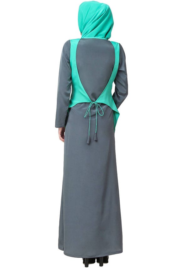 slim fit dress slacks Islamic Women's Prayer Dress with Attached Hijab