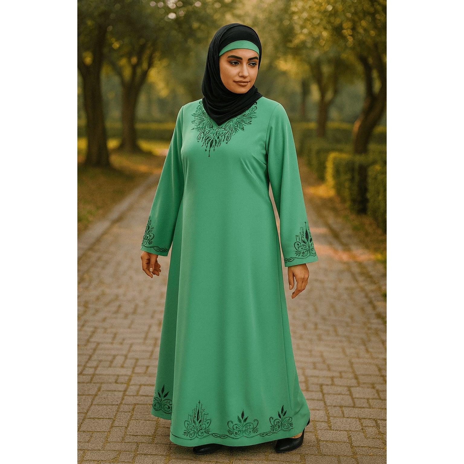 slim fit dress slacks Abaya Maxi Print Dress