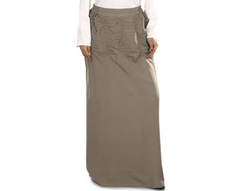 long khaki skirts 2020