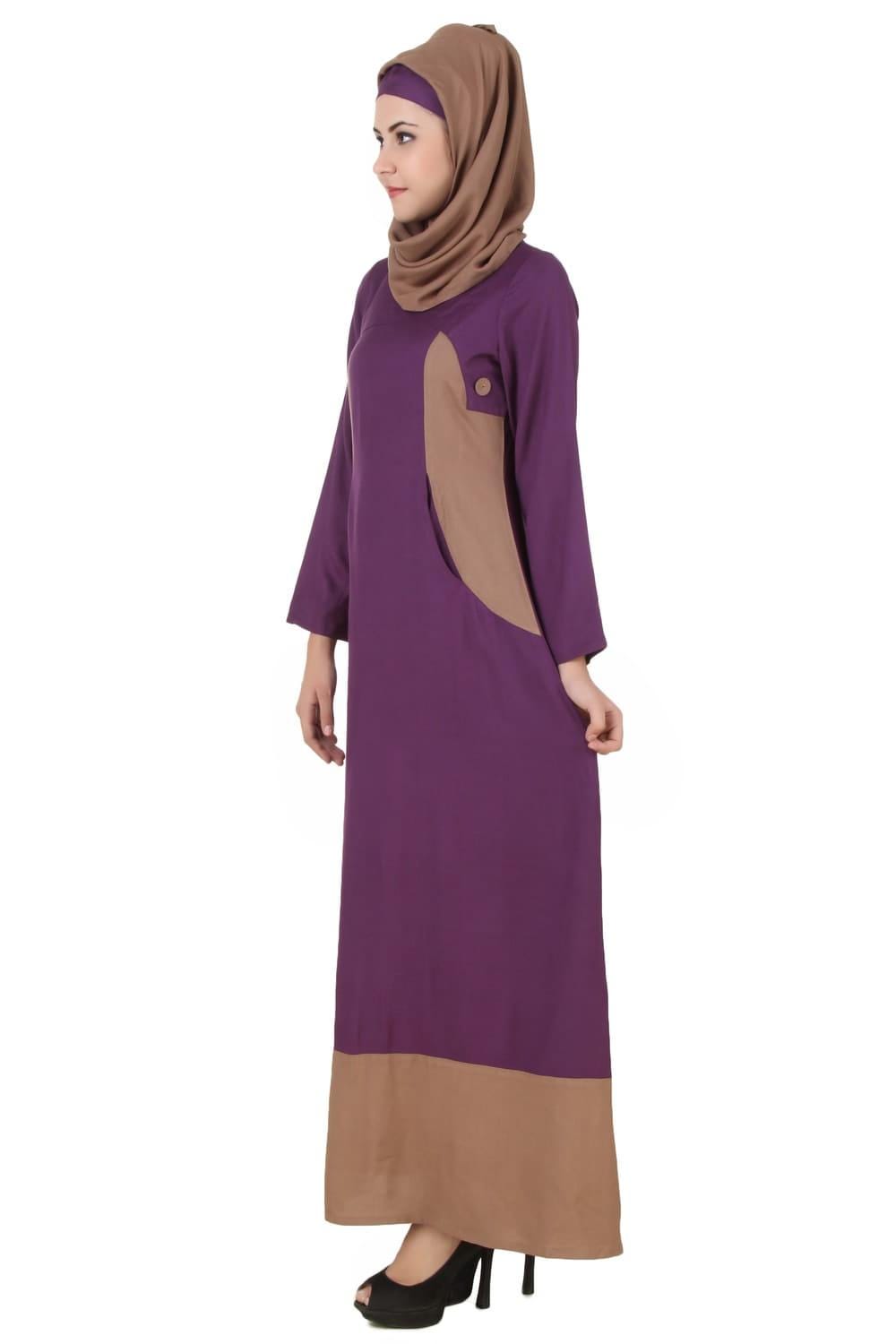 purple dress hijab combination Purple Hijab Maxi Dress 5936MOR