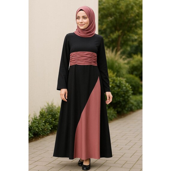 green emerald velvet dress Garden Affair Puff Sleeve Mini Dress Black/Dusty Rose / L