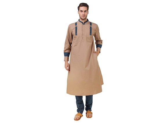 Khaki kurta pajama hotsell