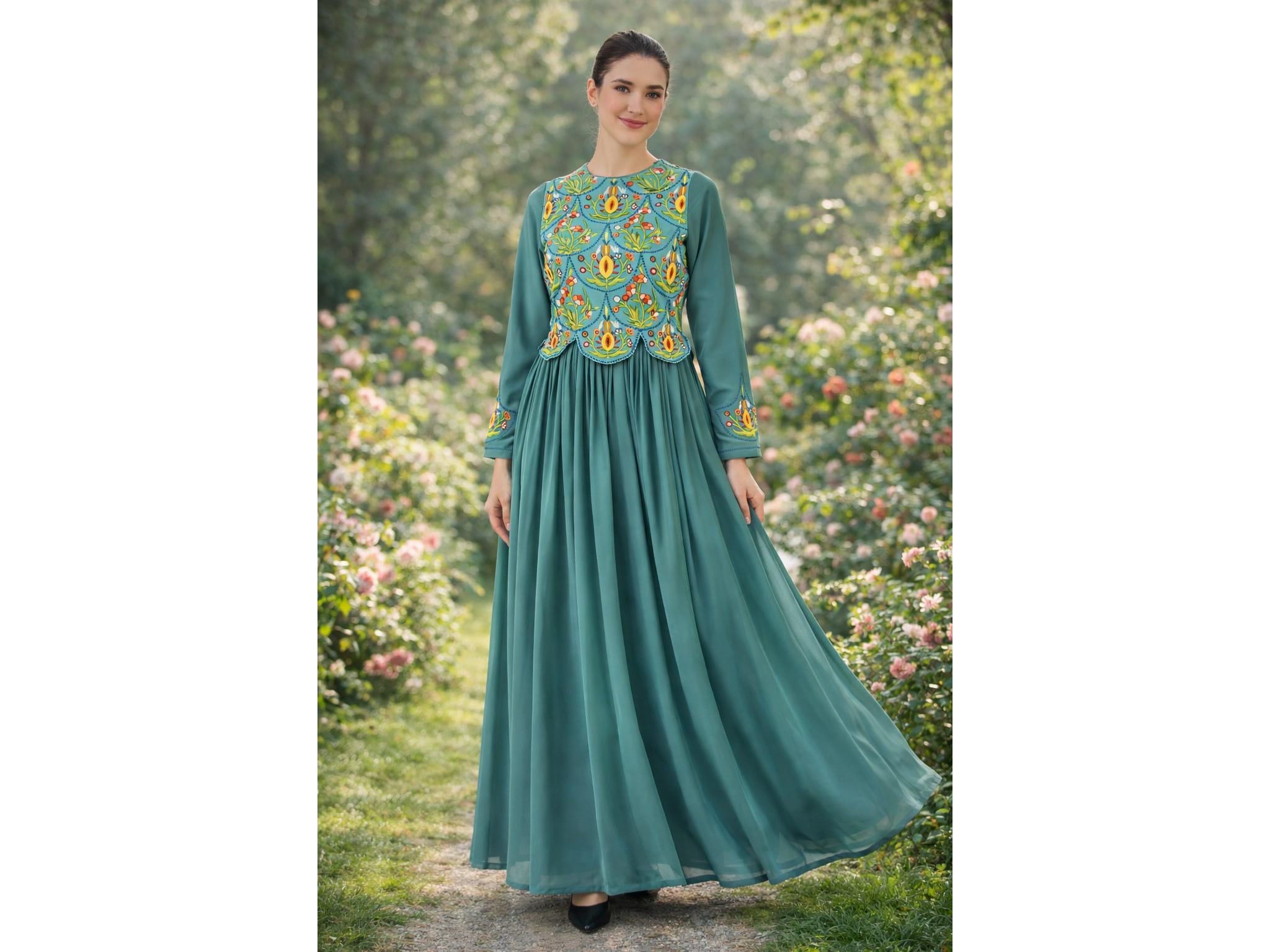 Ethnic Evening Gown - Etsy