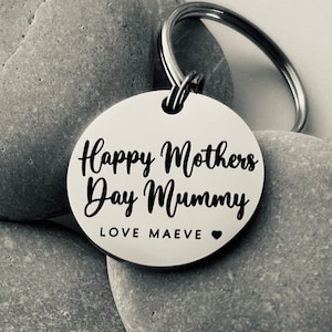 Gift for Mothers Day- Gift for her - Mummy Keyring - Mothers Day Keyring - Gift for Mum - Engraved Keychain - Mothers Day Gift Idea