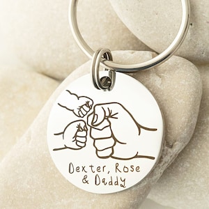Gifts for Dad, Daddy Dad Gifts, Fathers Day Gift, Daddy Birthday Gift, New Dad Gift, Daddy Keyring, Daddy Dada Grandad, Personalized Gift