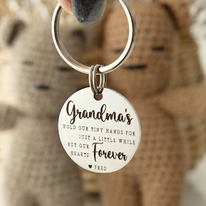 Grandma Keyring - Gift for Grandma - Gift for Nanny - Grandparent Gift - Nanny Gift - Personalised Keyring - Gift from Grandkids - Nana Gift